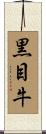 黒目牛 Scroll