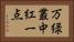 万緑叢中紅一点 Horizontal Portrait