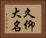 久仰大名 Horizontal Portrait