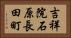 吉祥院石原長田町 Horizontal Portrait