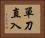 單刀直入 Horizontal Portrait