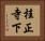 桂正寺下 Horizontal Portrait
