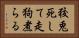 狡兎死して走狗煮らる Horizontal Portrait