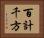 百計千方 Horizontal Portrait