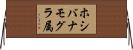 ホシバナモグラ属 Horizontal Wall Scroll