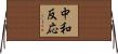 中和反応 Horizontal Wall Scroll