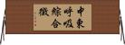 中東呼吸綜合徵 Horizontal Wall Scroll