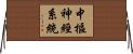 中樞神經系統 Horizontal Wall Scroll