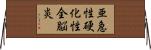 亜急性硬化性全脳炎 Horizontal Wall Scroll
