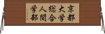 京都大学総合人間学部 Horizontal Wall Scroll