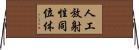 人工放射性同位体 Horizontal Wall Scroll