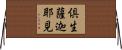 倶生薩迦耶見 Horizontal Wall Scroll