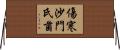 傷寒沙門氏菌 Horizontal Wall Scroll