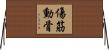 傷筋動骨 Horizontal Wall Scroll