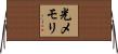 光メモリ Horizontal Wall Scroll