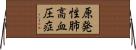 原発性肺高血圧症 Horizontal Wall Scroll