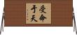 受命于天 Horizontal Wall Scroll
