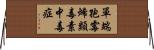 單端孢霉烯類毒素中毒症 Horizontal Wall Scroll