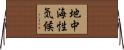 地中海性気候 Horizontal Wall Scroll