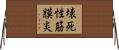 壊死性筋膜炎 Horizontal Wall Scroll