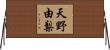 天野由梨 Horizontal Wall Scroll