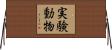 実験動物 Horizontal Wall Scroll