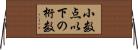 小数点以下の桁数 Horizontal Wall Scroll