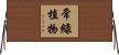 常綠植物 Horizontal Wall Scroll
