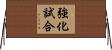 強化試合 Horizontal Wall Scroll