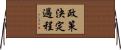 政策決定過程 Horizontal Wall Scroll