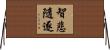 智悲隨逐 Horizontal Wall Scroll