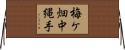 梅ケ畑中縄手 Horizontal Wall Scroll