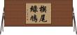 楔尾綠鳩 Horizontal Wall Scroll