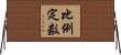 比例定数 Horizontal Wall Scroll