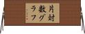 片対数グラフ Horizontal Wall Scroll