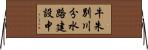 牛朱別川分水路建設中 Horizontal Wall Scroll