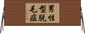 男性型脱毛症 Horizontal Wall Scroll