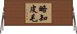略知皮毛 Horizontal Wall Scroll