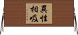 異性相吸 Horizontal Wall Scroll