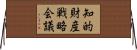 知的財産戦略会議 Horizontal Wall Scroll