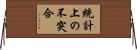統計上の不突合 Horizontal Wall Scroll