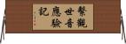 繫觀世音應驗記 Horizontal Wall Scroll