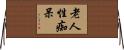 老人性痴呆 Horizontal Wall Scroll