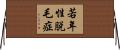 若年性脱毛症 Horizontal Wall Scroll