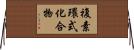 複素環式化合物 Horizontal Wall Scroll