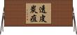 透皮炭疽 Horizontal Wall Scroll