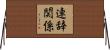 連辞関係 Horizontal Wall Scroll