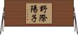 野際陽子 Horizontal Wall Scroll