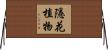 隱花植物 Horizontal Wall Scroll