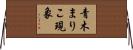 青木まりこ現象 Horizontal Wall Scroll